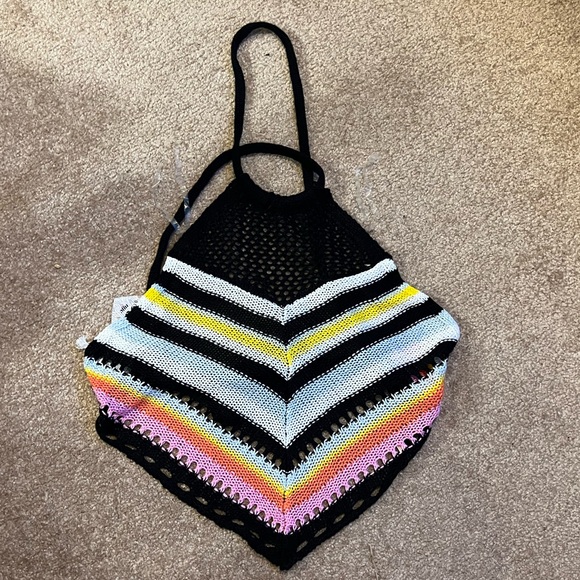 Love Knits NYC Knit Halter Top Sz Medium NWT - Picture 1 of 2